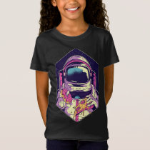 Astronaut Pizza and Donuts. Outer Space Food Cool T-Shirt
