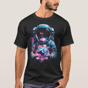 Astronaut Planet Earth Outer Space Galaxy T-Shirt