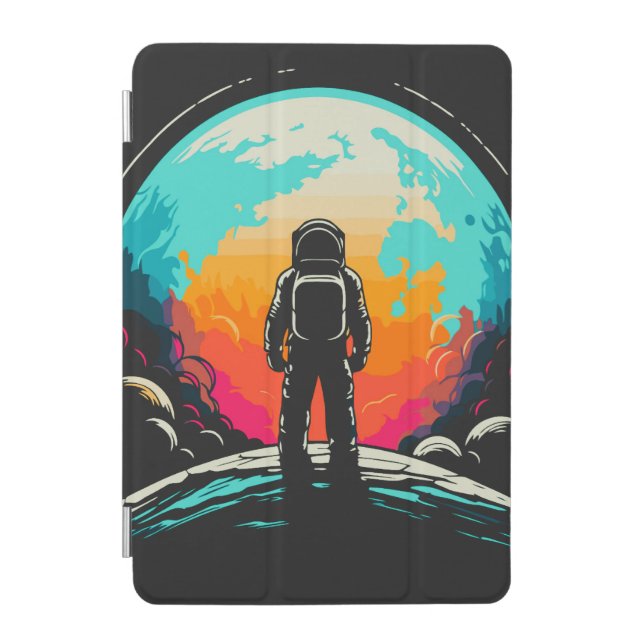 Astronaut & Planet iPad Mini Cover (Front)