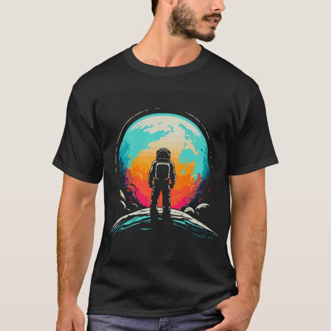 Astronaut & Planet T-Shirt (Front)