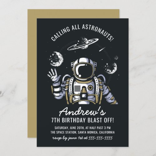 Astronaut & Planets Boy's Birthday Party