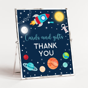 Astronaut Planets Outer Space Birthday Gifts Sign