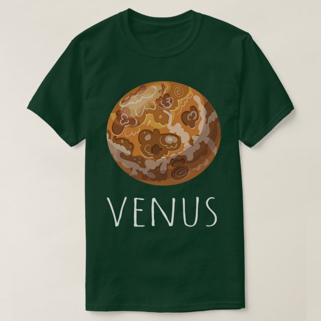 Astronaut Planets Solar System ,Space Lovers Venus T-Shirt (Design Front)
