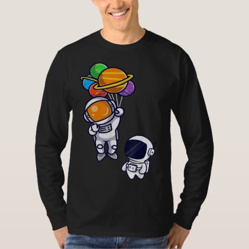 Astronaut Planets Spaceman _ Cute Astronomy Toddle T_Shirt