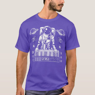 Astronaut Play Analog Synthesizer Space Design Mus T-Shirt