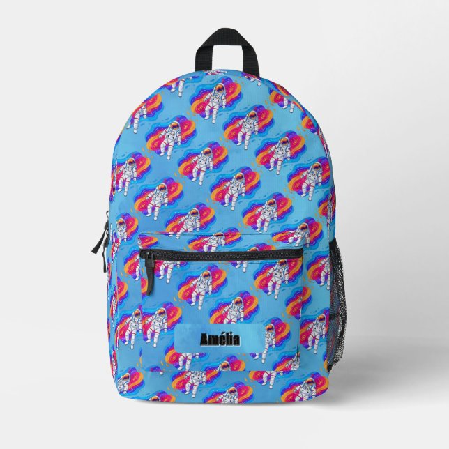 Astronaut Printed Backpack (Front)