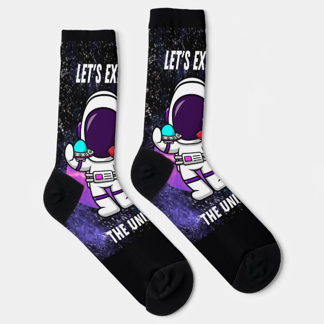astronaut quote socks (Right)