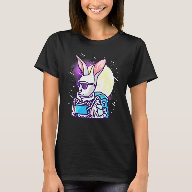 Astronaut Rabbit - In Space T-Shirt (Front)