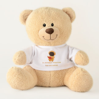 Astronaut Reading Space T-Shirt Teddy Bear