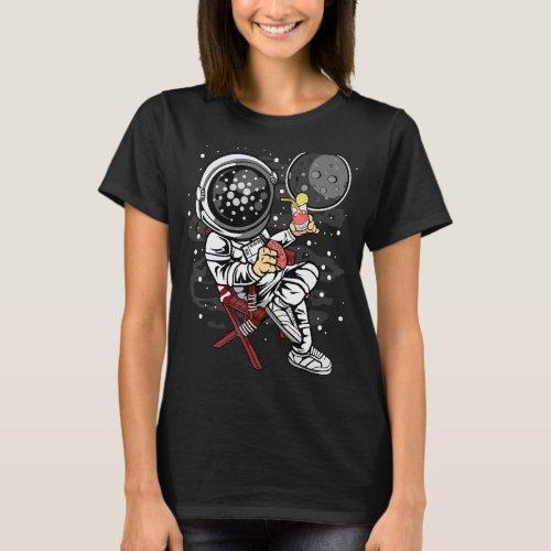 Astronaut Retirement Cardano Ada Coin To The Moon  T_Shirt