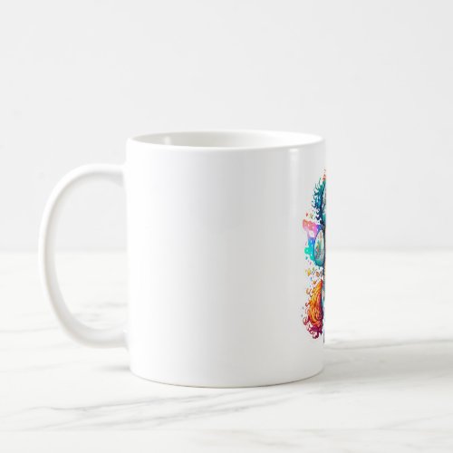 Astronaut riding a Cute Colorful Unicorn  Coffee Mug