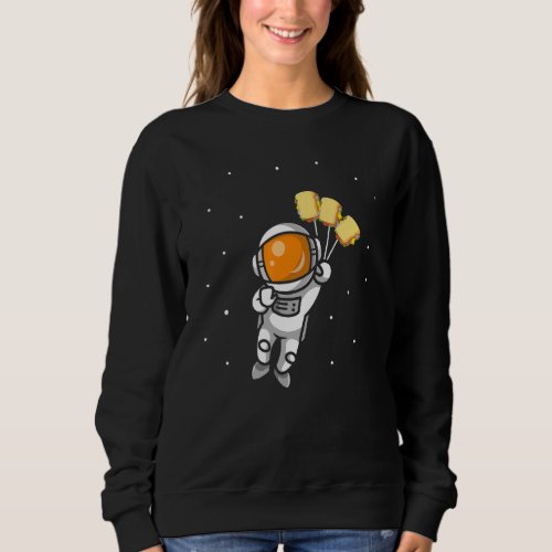 Astronaut Riding Sandwich Astronomy Sandwiches Foo Sweatshirt