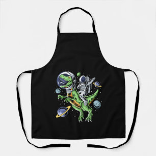 Astronaut Riding T-Rex Dinosaur Astro T-Rex Space Apron