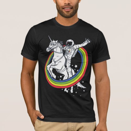 Astronaut Riding Unicorn T_Shirt