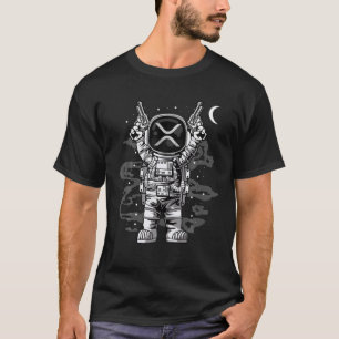 Astronaut Ripple XRP Coin To The Moon Crypto Token T-Shirt