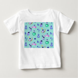 Astronaut rocket earth space baby T-Shirt
