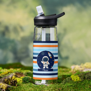 Astronaut Rocket Outer Space Kids Water Bottle