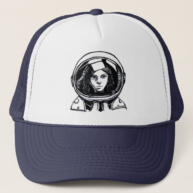 Astronaut rocks! trucker hat (Front)