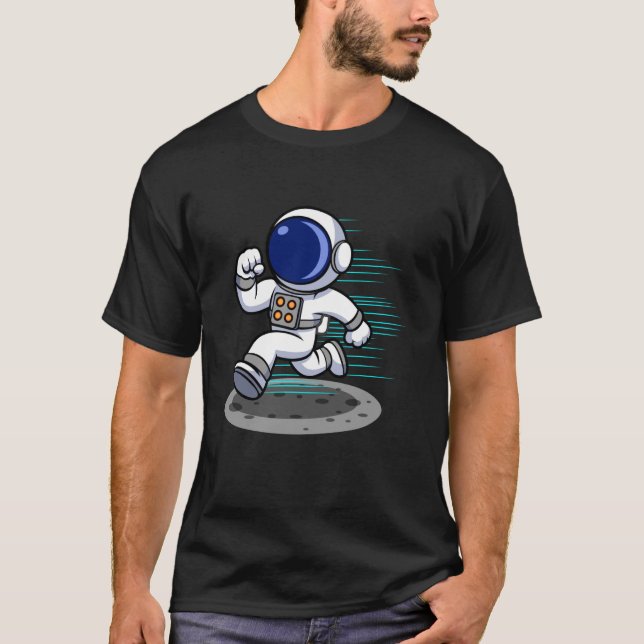 Astronaut Running Adventure T-Shirt (Front)