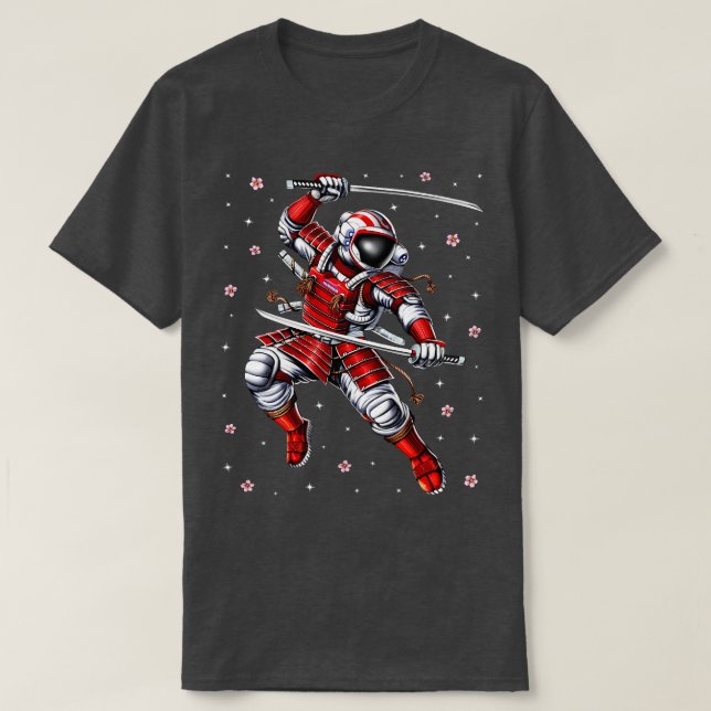 Astronaut Samurai Warrior T-Shirt (Design Front)