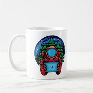 Astronaut Santa With Tabler Coffee Mug