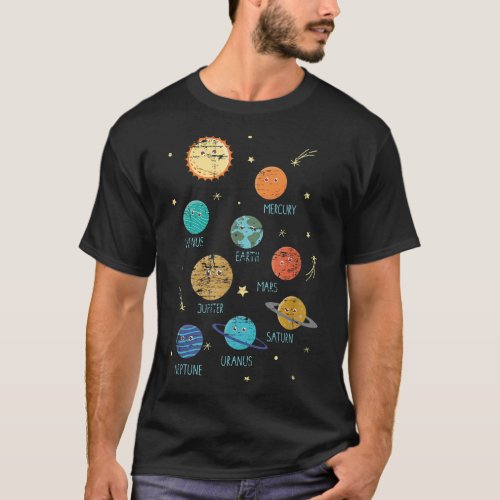 Astronaut Science Cosmos Solar Planetary Gift Astr T_Shirt