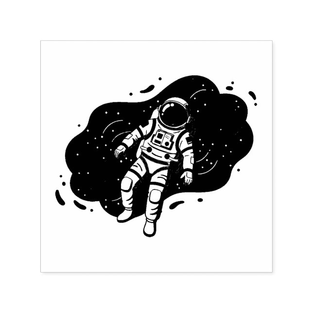 Astronaut Self-inking Stamp (Design)