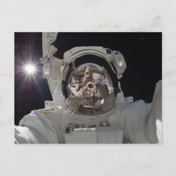 Astronaut Selfie Ii Postcard by CoolSenseIdea at Zazzle