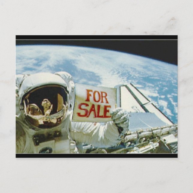 Astronaut Sells Earth Postcard (Front)