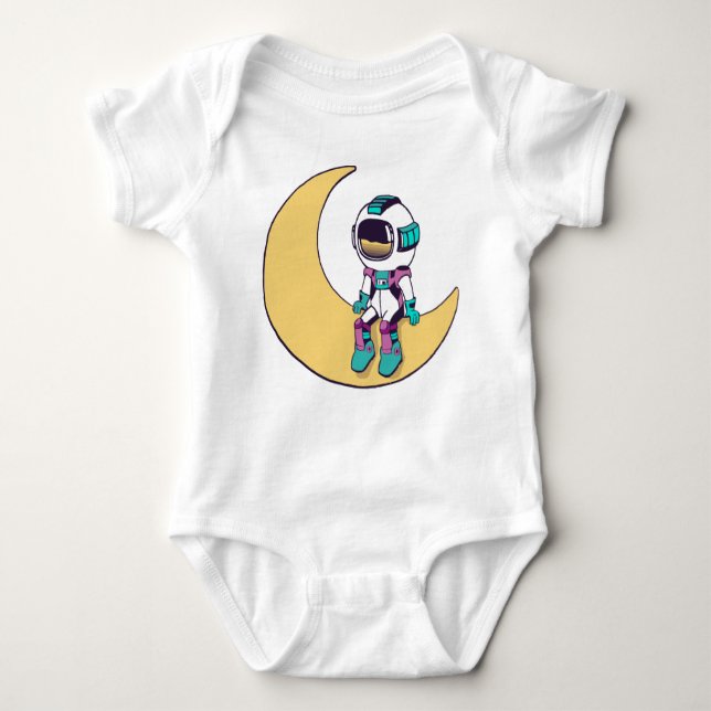 Astronaut Shirt, Spaceman Baby Bodysuit (Front)