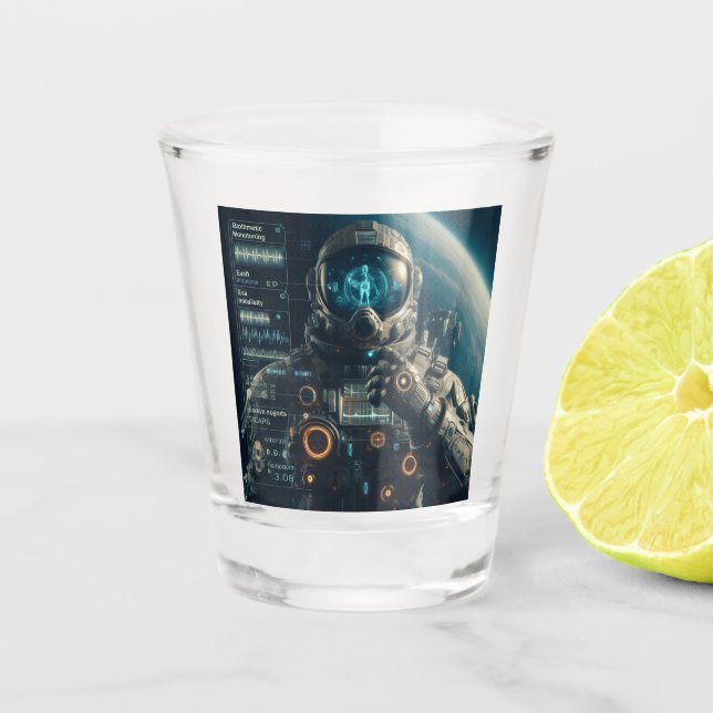 Astronaut Shot Glass (Front)