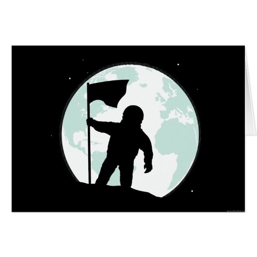 Astronaut Silhouette Cards (Front Horizontal)