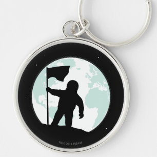Astronaut Silhouette Keychain