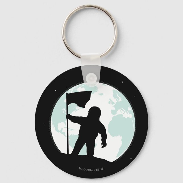 Astronaut Silhouette Keychain (Front)