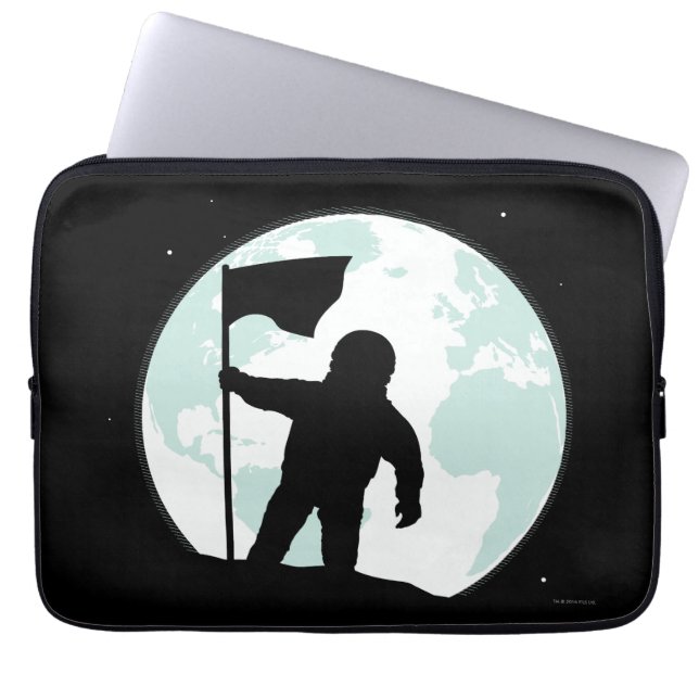 Astronaut Silhouette Laptop Sleeve (Front)