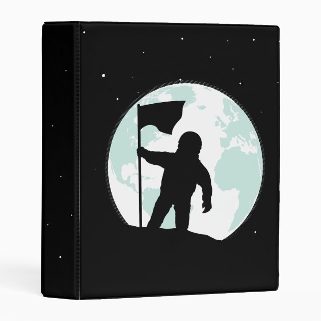 Astronaut Silhouette Mini Binder (Front/Spine)