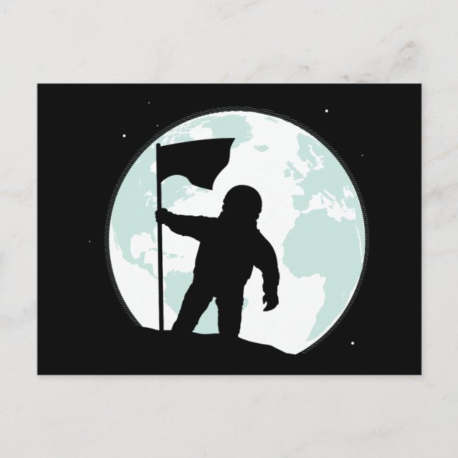 Astronaut Silhouette Postcard (Front)