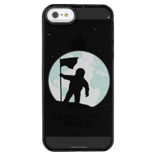 Astronaut Silhouette Clear iPhone SE/5/5s Case