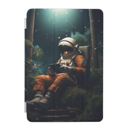 Astronaut sitting on a chair iPad mini cover
