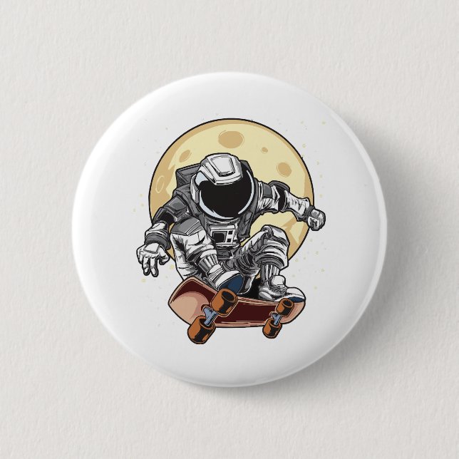 Astronaut Skate Button (Front)