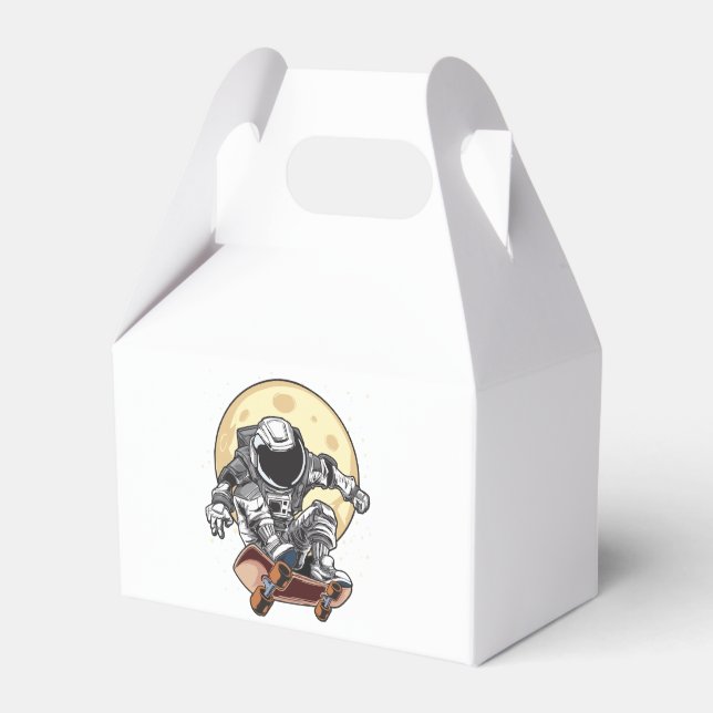Astronaut Skate Favor Boxes (Front Side)