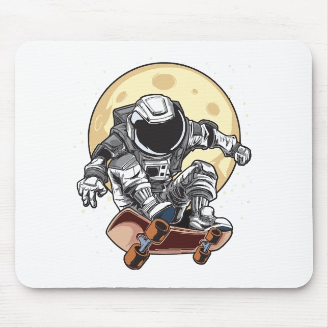 Astronaut Skate Mouse Pad (Front)