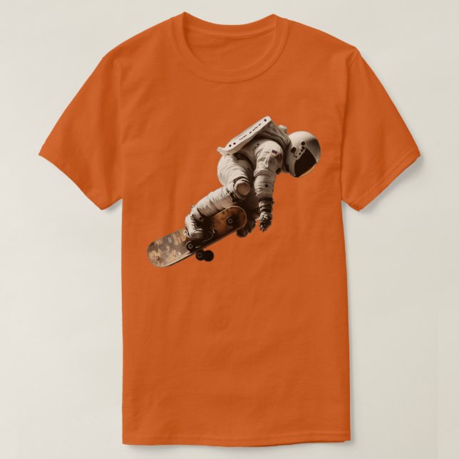 astronaut skateboading T-Shirt (Design Front)
