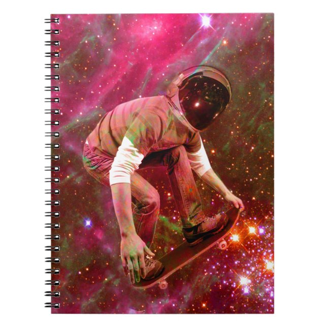 Astronaut Skateboarder Notebook (Front)