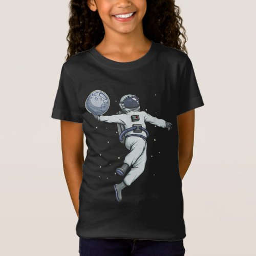 Astronaut skating Spaceman Funny Space Astronomy T_Shirt