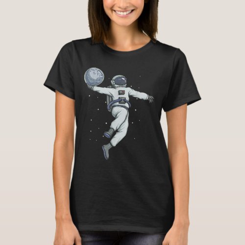 Astronaut skating Spaceman Funny Space Astronomy T_Shirt