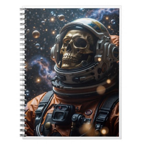 Astronaut Skull Notebook