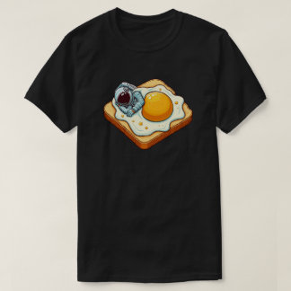 Astronaut Sleeping on Egg Toast Graphic Art T-Shirt