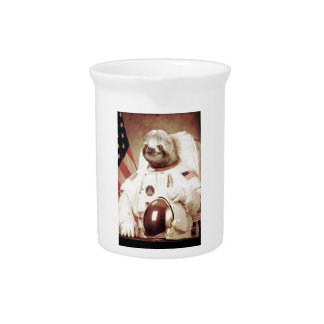 Astronaut Sloth Beverage Pitcher