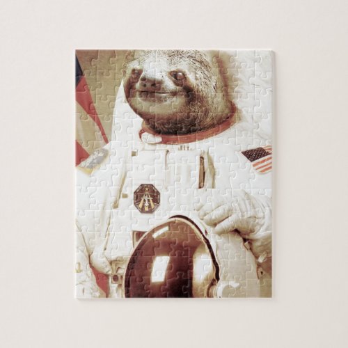 Astronaut Sloth Jigsaw Puzzle